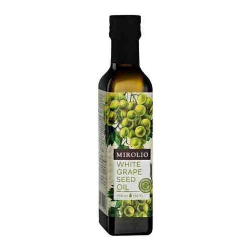 Масло Mirolio виноградное из косточек белых сортов винограда холодного отжима нерафинированное 250 мл арт. 3486161