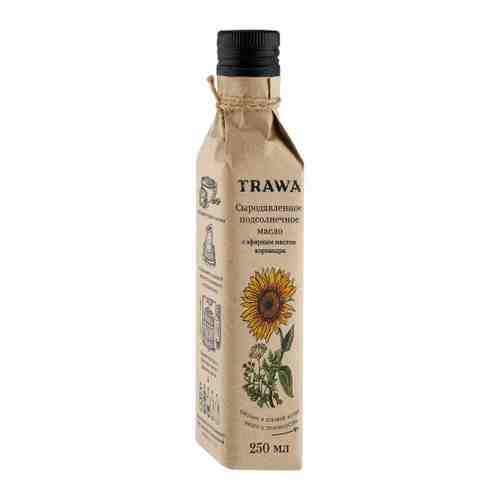 Масло Trawa подсолнечное сыродавленное с эфирным маслом кориандра 250 мл арт. 3449171