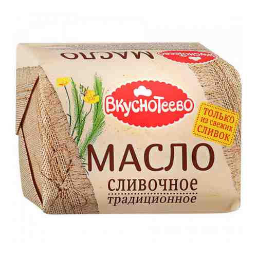 Масло Вкуснотеево Традиционное сливочное 82.5% 200 г арт. 3367427