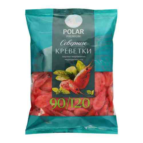 Креветки северные Polar Premium неразделанные варено-мороженые 90/120 800 г арт. 3048457