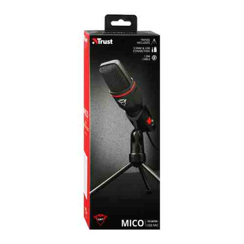 Микрофон Trust Mico GXT 212 на трехногой подставке арт. 3474799