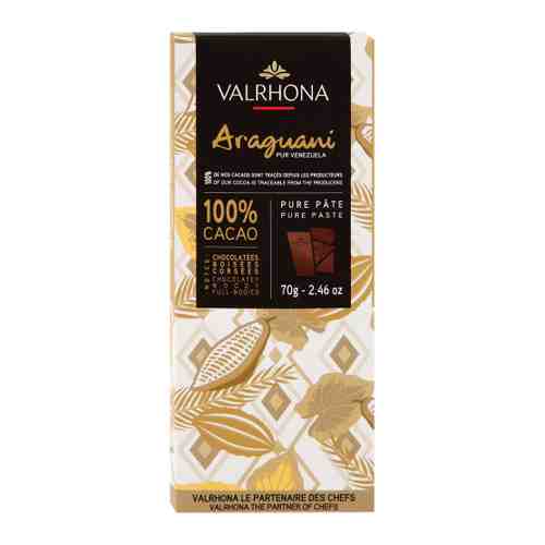 Шоколад Valrhona Арагуани 72% какао 70 г арт. 3447769