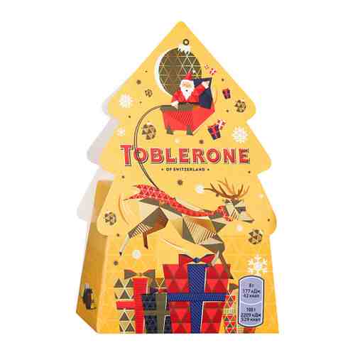 Конфеты Tobleron молочное ассорти в упаковке в виде ёлки 40 г арт. 3414686