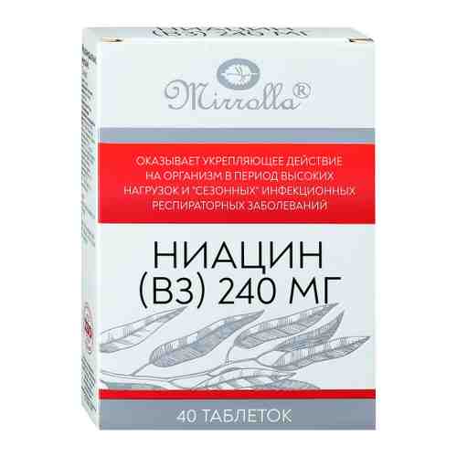 Мирролла Ниацин Витамин В3 240 мг (40 таблеток) арт. 3508953