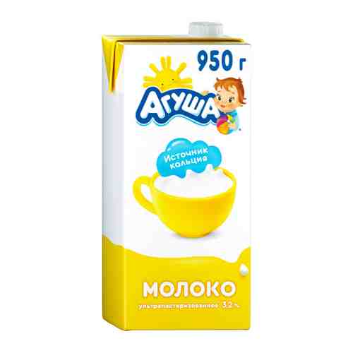 Молоко Агуша ультрапастеризованное с 3 лет 3.2% 925 мл арт. 3312470