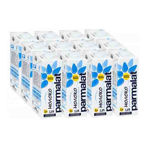 Молоко Parmalat ультрапастеризованное 1.8% 12 штук по 1 л арт. 3306729