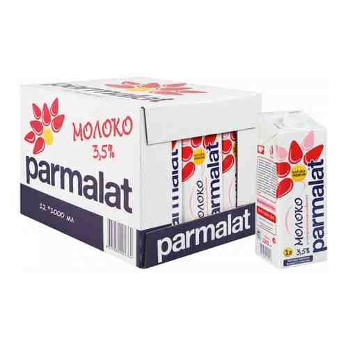 Молоко Parmalat ультрапастеризованное 3.5% 12 штук по 1 л арт. 3226516