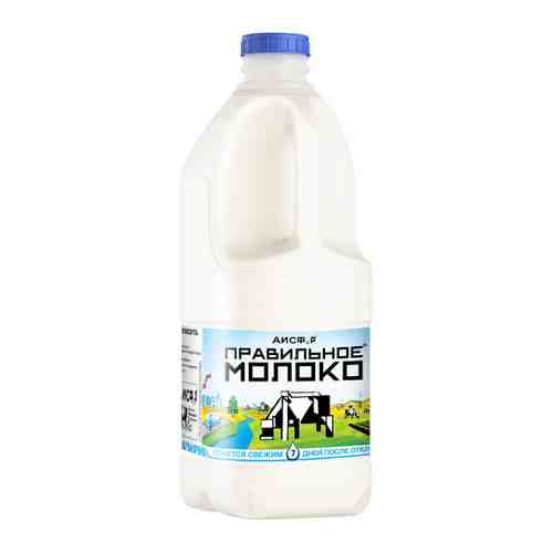 Молоко АИСФеР Правильное питьевое пастеризованное 1.5% 2 л арт. 3364666