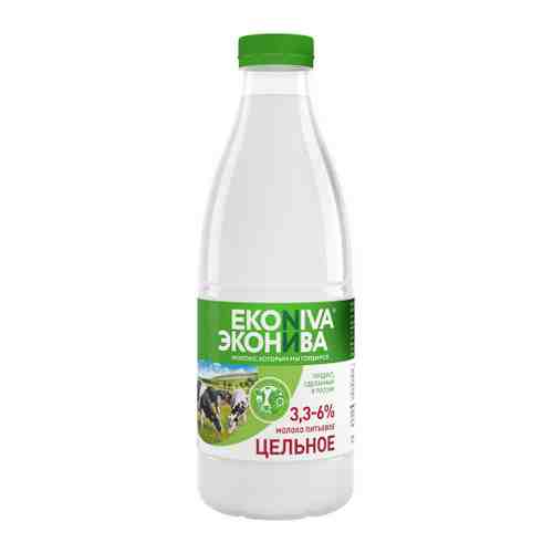 Молоко ЭкоНива цельное пастеризованное 3.3-6.0% 1 л арт. 3364769