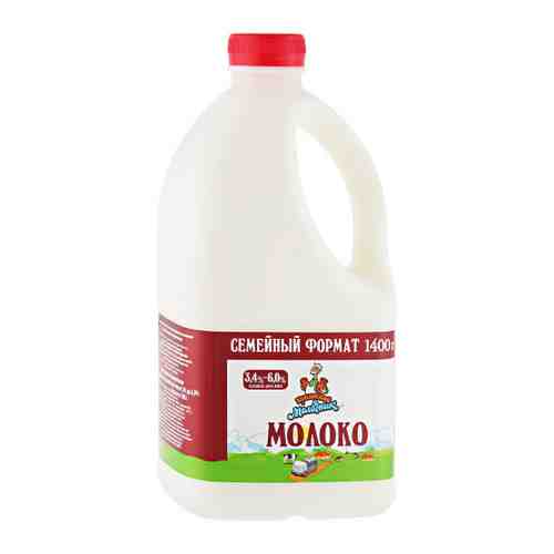 Молоко Кубанский молочник 3.4-6% 1.4 л арт. 3483963