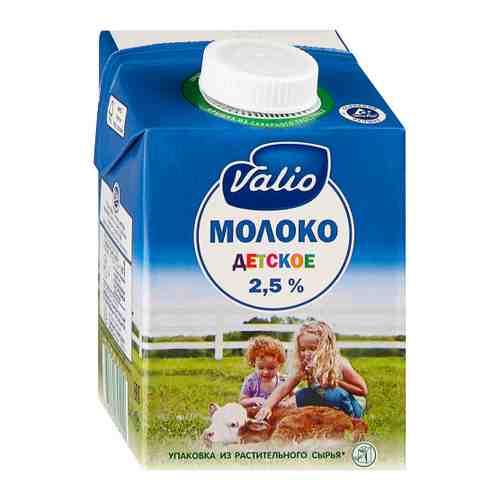Молоко Valio питьевое ультрапастеризованное с 3 лет 2.5% 500 мл арт. 3416865
