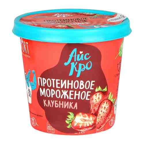 Мороженое АйсКро с протеином Клубника без сахара 75 г арт. 3396005