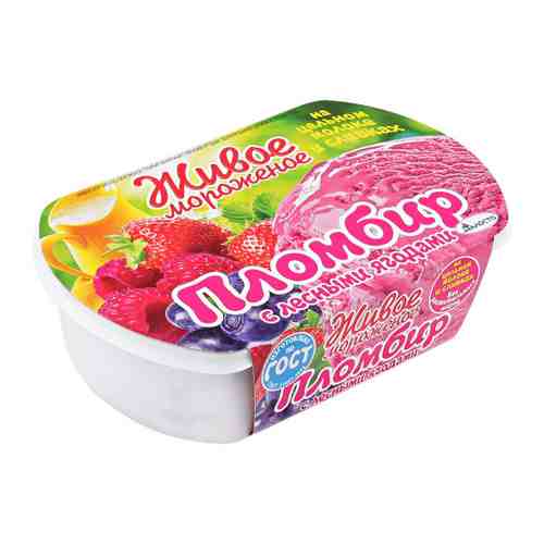Мороженое Талосто Живое мороженое пломбир Лесная ягода 450 г арт. 3456773