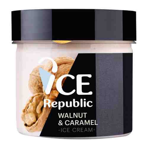 Мороженое Ice Republic молочное с мягкой карамелью и карамелизованными ядрами грецких орехов 100 г арт. 3508909