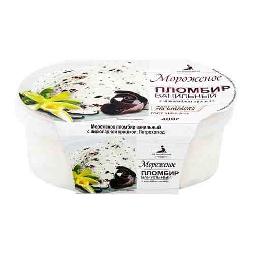 Мороженое Петрохолод пломбир ванильный с шоколадной крошкой 400 г арт. 3416323