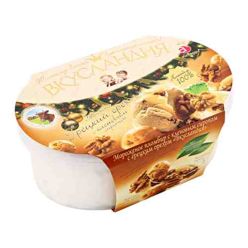 Мороженое Вкусландия Айсберри Грецкий орех с кленовым сиропом 450 г арт. 3111116