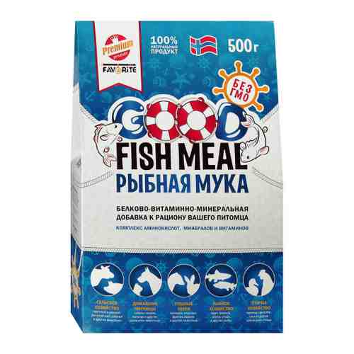 Мука рыбная Good fish meal белково-витаминно-минеральная добавка 500 г арт. 3403306
