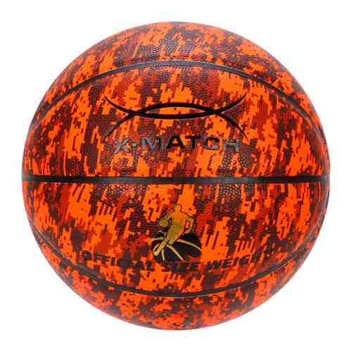 Мяч баскетбольный X-Match ламинированный PU размер 7 арт. 3438825
