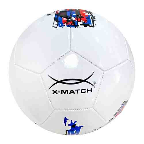 Мяч футбольный X-Match PVC белый-синий-красный арт. 3438832