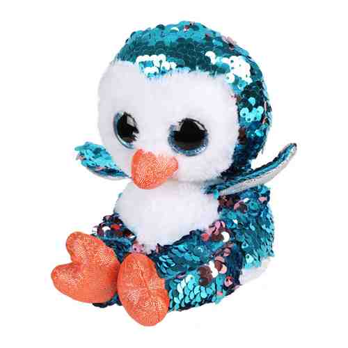 Мягкая игрушка Fluffy Family Пингвиненок с пайетками 15 см арт. 3390003