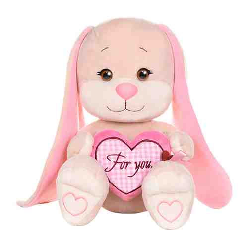 Мягкая игрушка Jack&Lin Зайка с розовым сердцем 25 см арт. 3370730