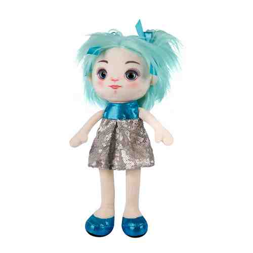 Мягкая игрушка Maxitoys Dolls Кукла Карина в сине-серебряном платье в коробке 35 см арт. 3428765