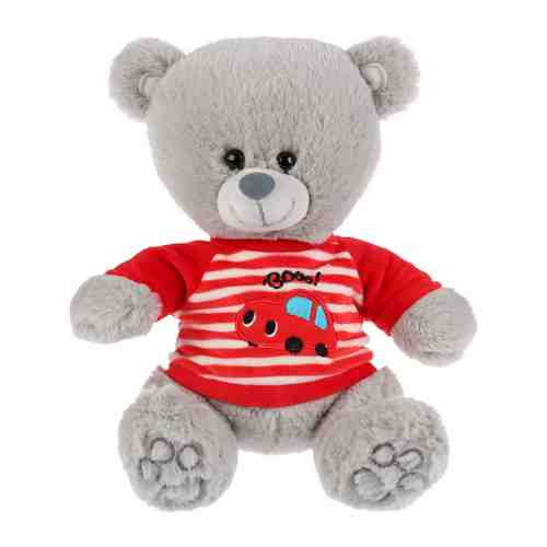 Мягкая игрушка Мульти-Пульти Медведь в футболочке с машинкой озвученная 22 см арт. 3432323