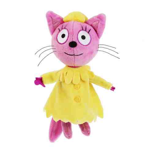 Мягкая игрушка Мульти-Пульти Три кота Лапочка в желтом платье озвученная 13 см арт. 3432366