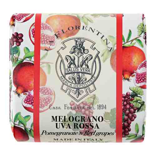 Мыло туалетное La Florentina Pomegranate & Red Grape Гранат и Красный Виноград 106 г арт. 3492469