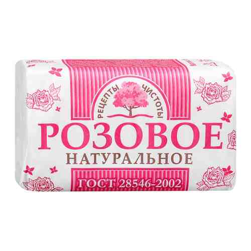 Мыло туалетное НМЖК Розовое натуральное 180 г арт. 3324577