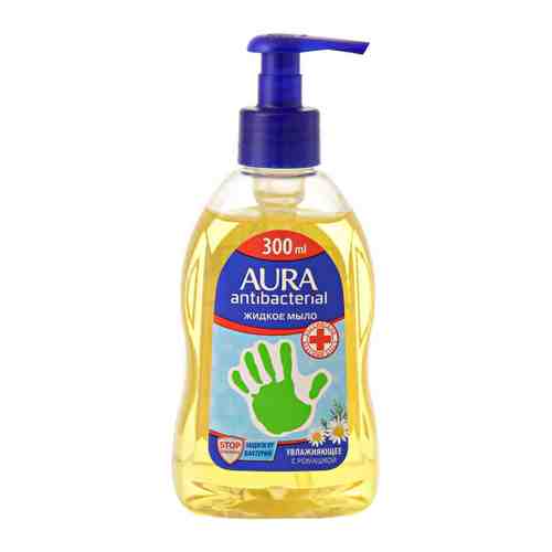 Мыло жидкое для рук Aura с антибактериальным эффектом с ромашкой 300 мл арт. 3264389
