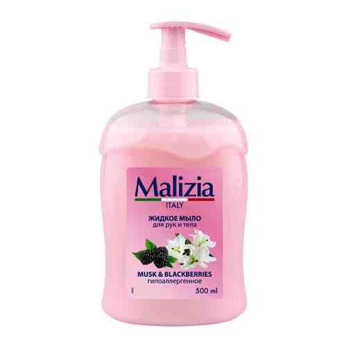 Мыло жидкое для рук и тела Malizia Musk & Blackberries гипоаллергенное 500 мл арт. 3493943
