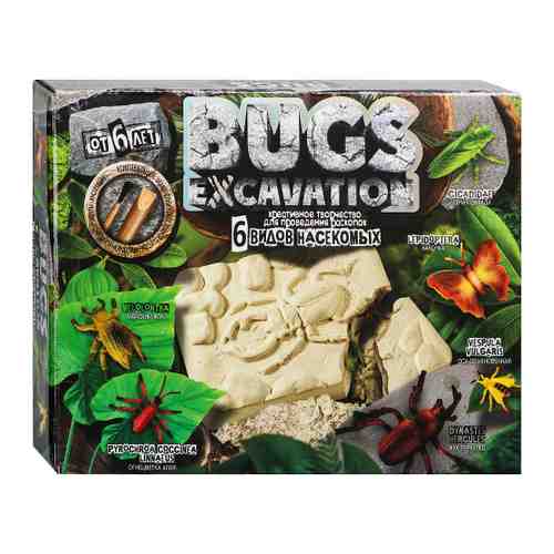 Набор для проведения раскопок Danko Toys Bugs Excavation Насекомые 6 видов насекомых арт. 3476217
