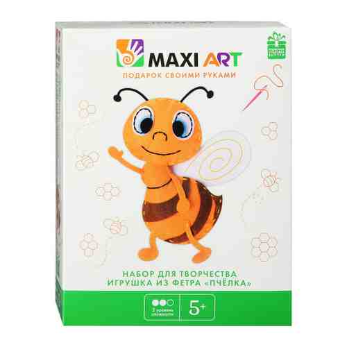 Набор для творчества Maxi Art Игрушка из Фетра Пчёлка 21 см арт. 3500547
