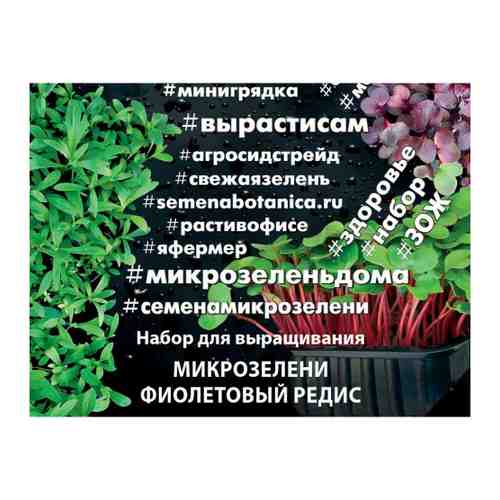 Набор для выращивания АгроСидсТрейд микрозелень Фиолетовый редис 5.5 г арт. 3518014