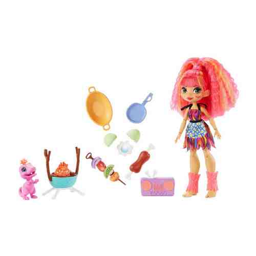 Набор игровой Mattel Cave Club с куклой Эмберли и барбекю арт. 3428529