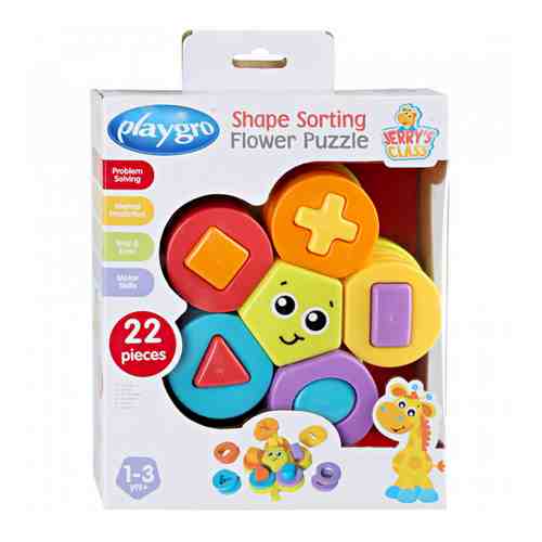 Набор игровой Playgro Flower Puzzle Сортер развивающий (22 предмета) арт. 3356302