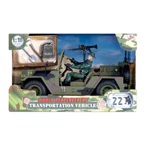 Набор игровой World Peacekeeper Сопровождение Военная техника с аксессуарами (1 фигурка) арт. 3384343