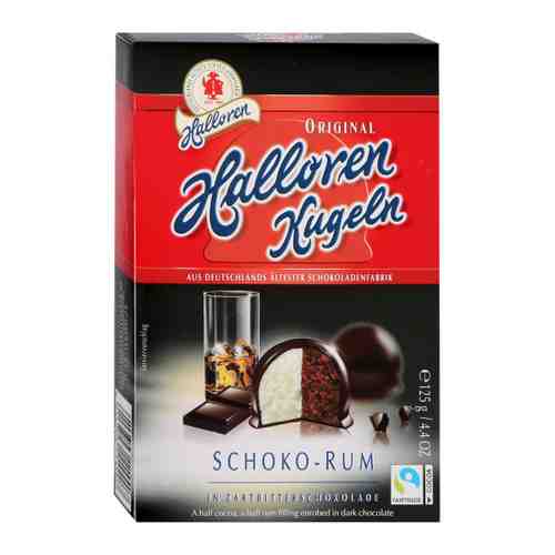 Набор конфет Halloren Kugeln оригинальные шарики шоколад/ром 125 г арт. 3516775
