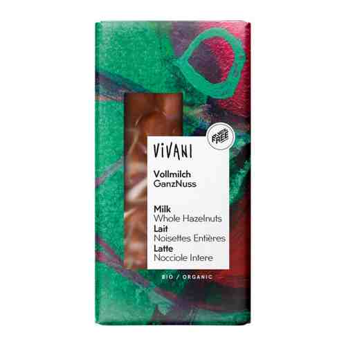 Шоколад Vivani органик молочный с цельным фундуком 26% 100 г арт. 3360866