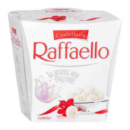 Конфеты Raffaello с цельным миндальным орехом в кокосовой обсыпке в коробке 40 г арт. 3357606