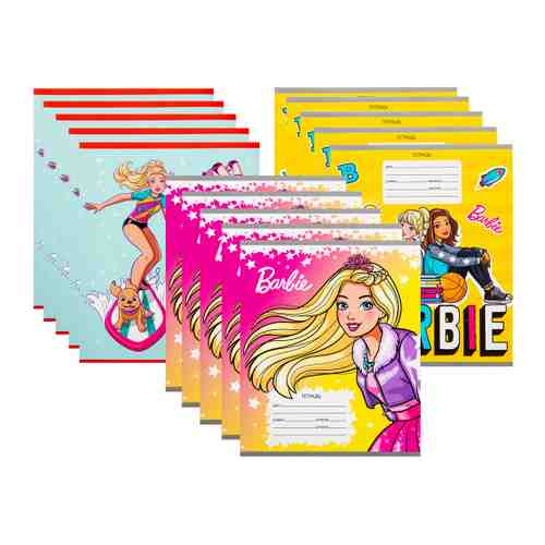 Набор тетрадей Priority Barbie №2 18 листов A5 (15 штук) арт. 3438510
