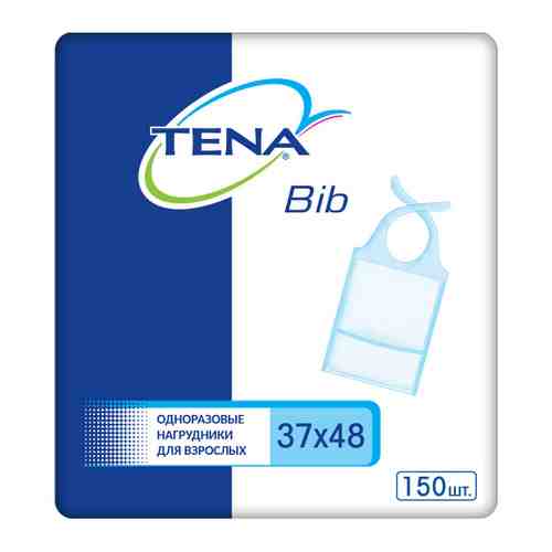 Нагрудники бумажные Tena Bibs 37х48 см одноразовые 150 штук арт. 3403126