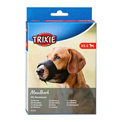 Намордник Trixie черный №1 для собак размер S 14-18 см арт. 3472416
