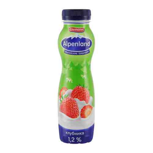 Напиток Alpenland йогуртный питьевой клубника 1.2% 290 г арт. 3413789