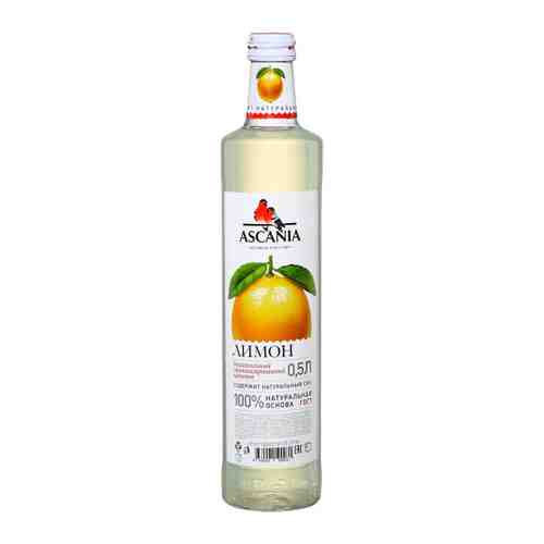 Напиток Ascania Лимон сильногазированный 0.5 л арт. 3500116