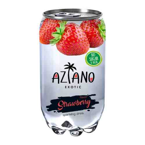 Напиток Aziano Клубника газированный 0.35 л арт. 3483168