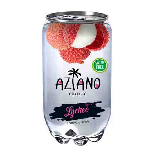 Напиток Aziano Личи газированный 0.35 л арт. 3483164