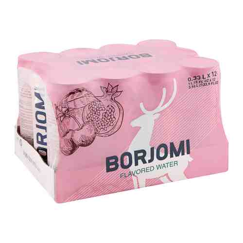 Напиток Borjomi Flavored Water Вишня Гранат без сахара 12 штук по 0.33 л арт. 3417538