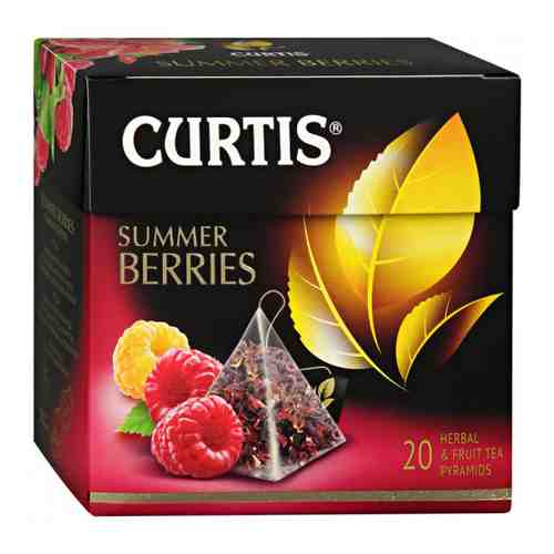 Напиток Curtis Summer Berries чайный с ароматом малины и шиповника 20 пирамидок по 1.7 г арт. 3366675